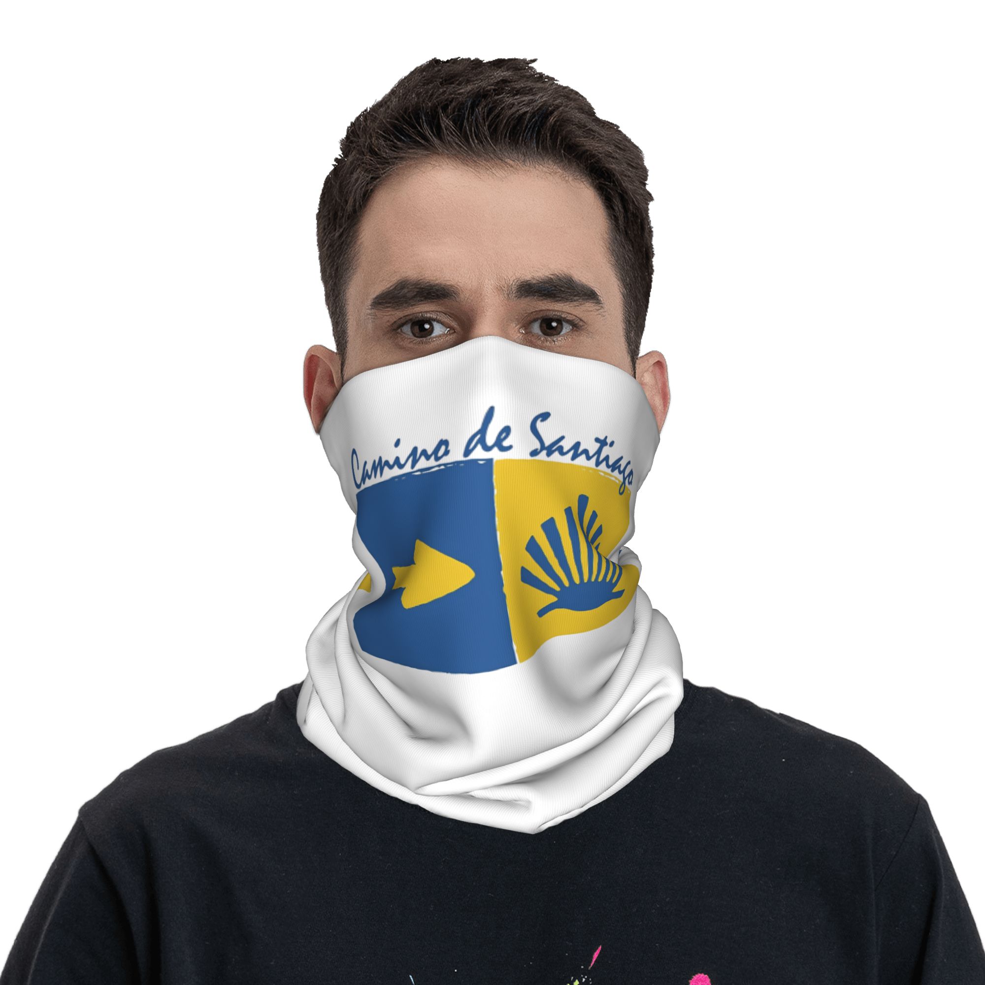 Bandana Multi Way - Многофункциональный шарф-бандана с принтом «Путь Сантьяго»: