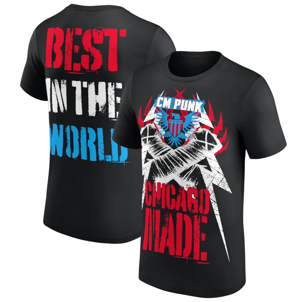 Street Fashion Chicago - Мужская футболка CM Punk Chicago Made