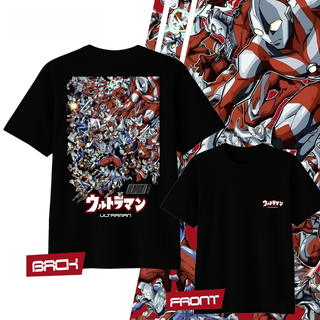 Street Fashion Anime - Хлопковая футболка с принтом аниме Ультрамен