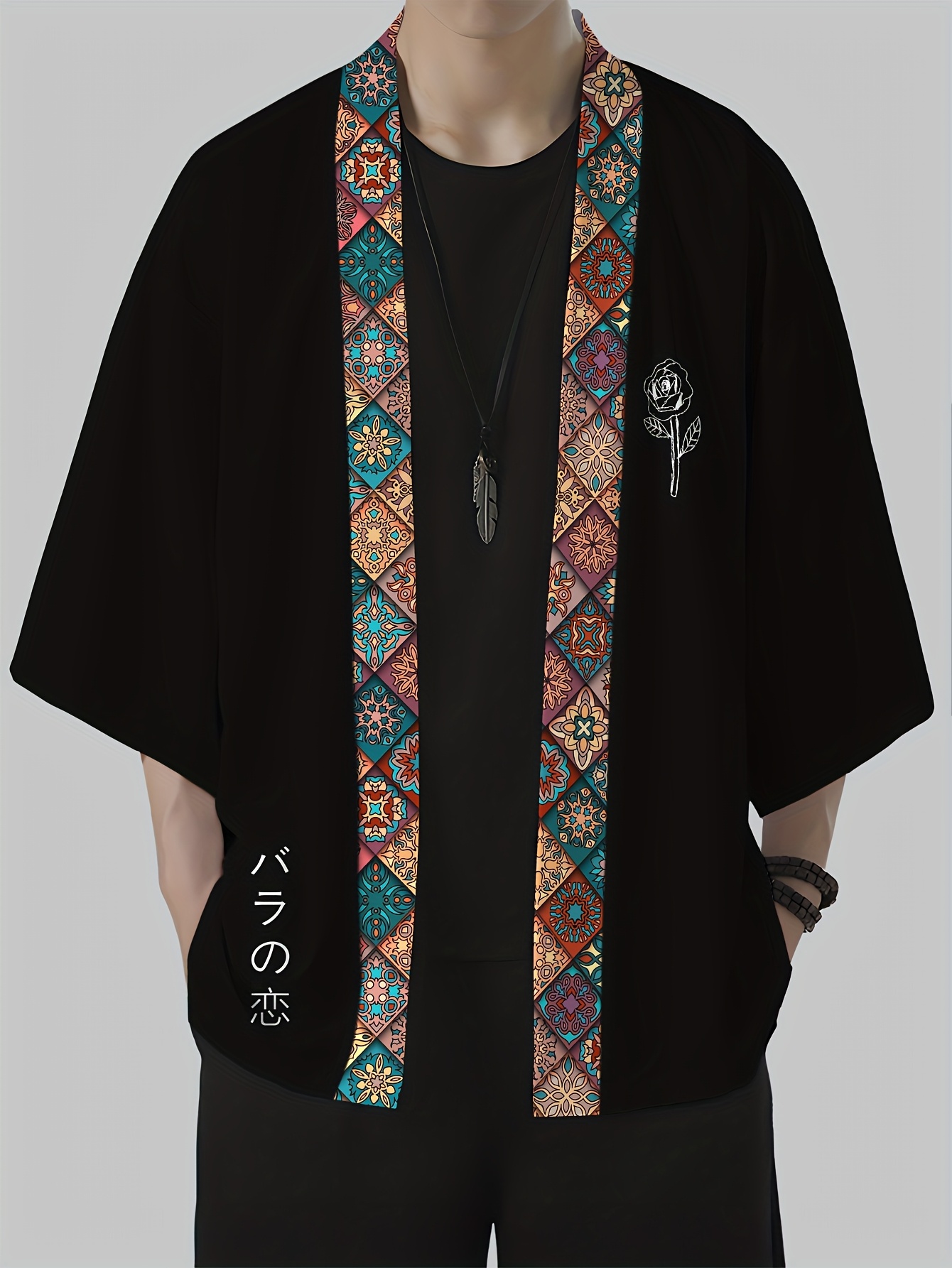 Street Fashion Kimono - Летнее мужское кимоно 2026 с 3D-принтом: