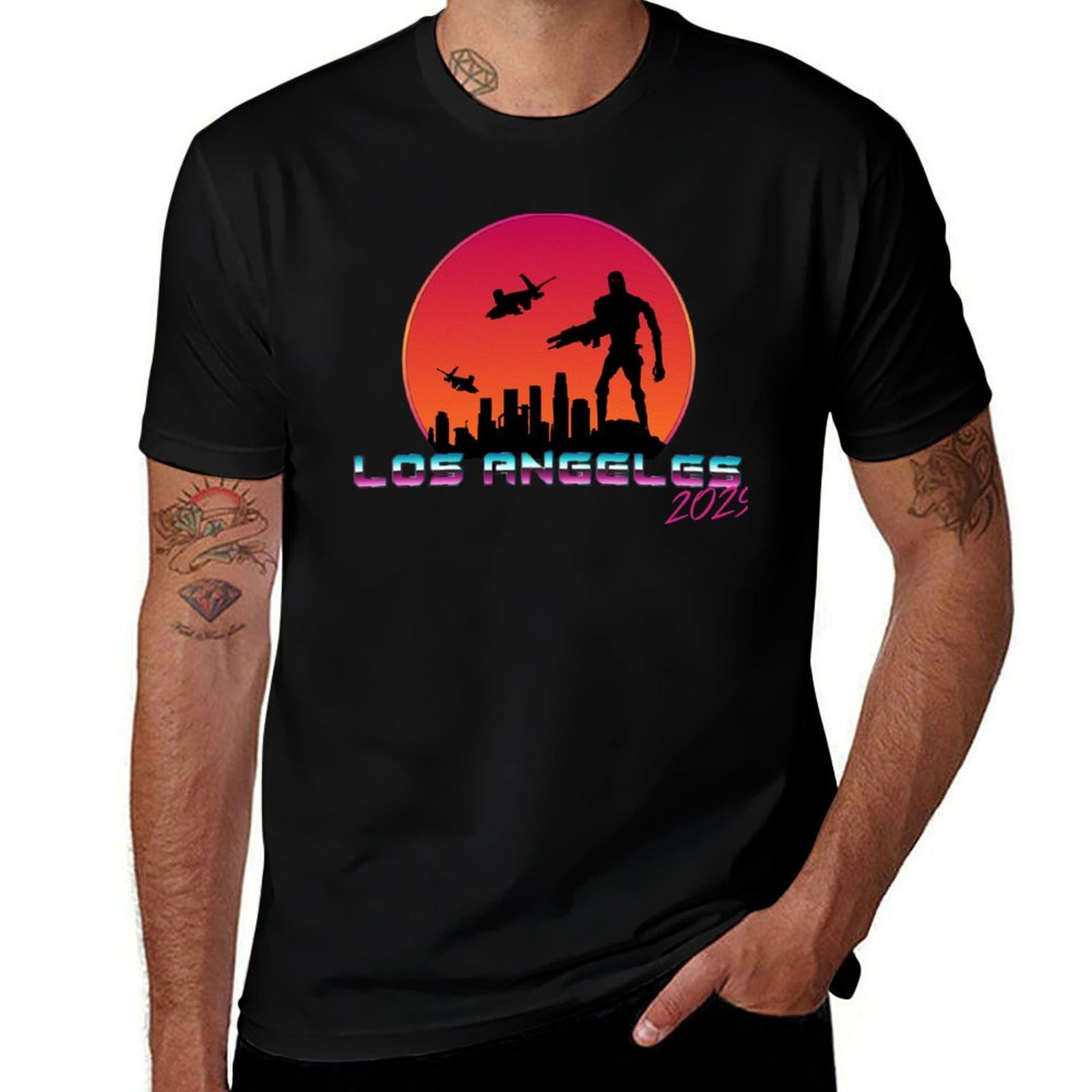 Street Fashion Los Angeles - Футболка «Лос-Анджелес 2029», уличная мода, повседневная
