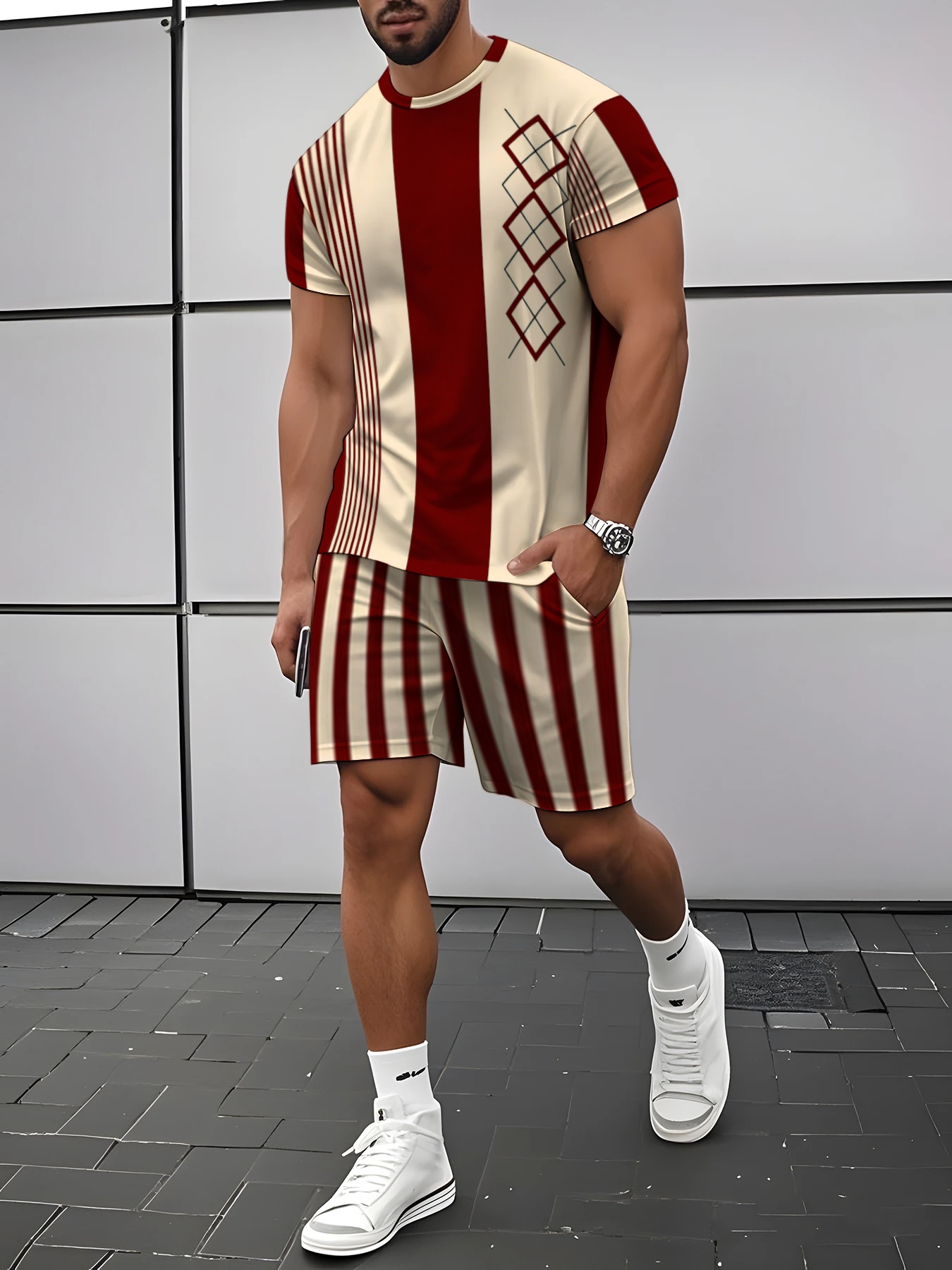Street Fashion For 2026 - Новый летний мужской комплект 2026: шорты
