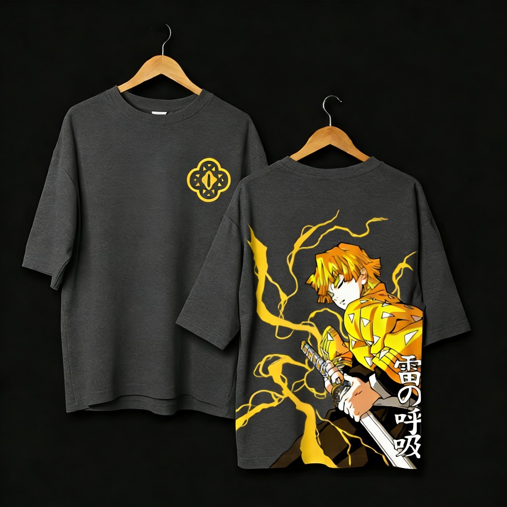 Street Fashion Anime - Футболка унисекс с принтом «Истребитель демонов»