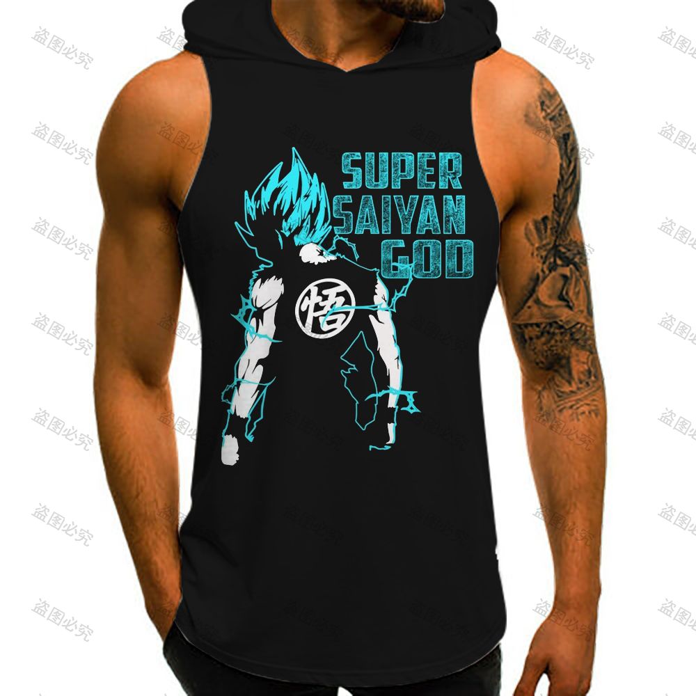 Street Fashion Anime - Жилет Гоку с капюшоном Dragon Ball