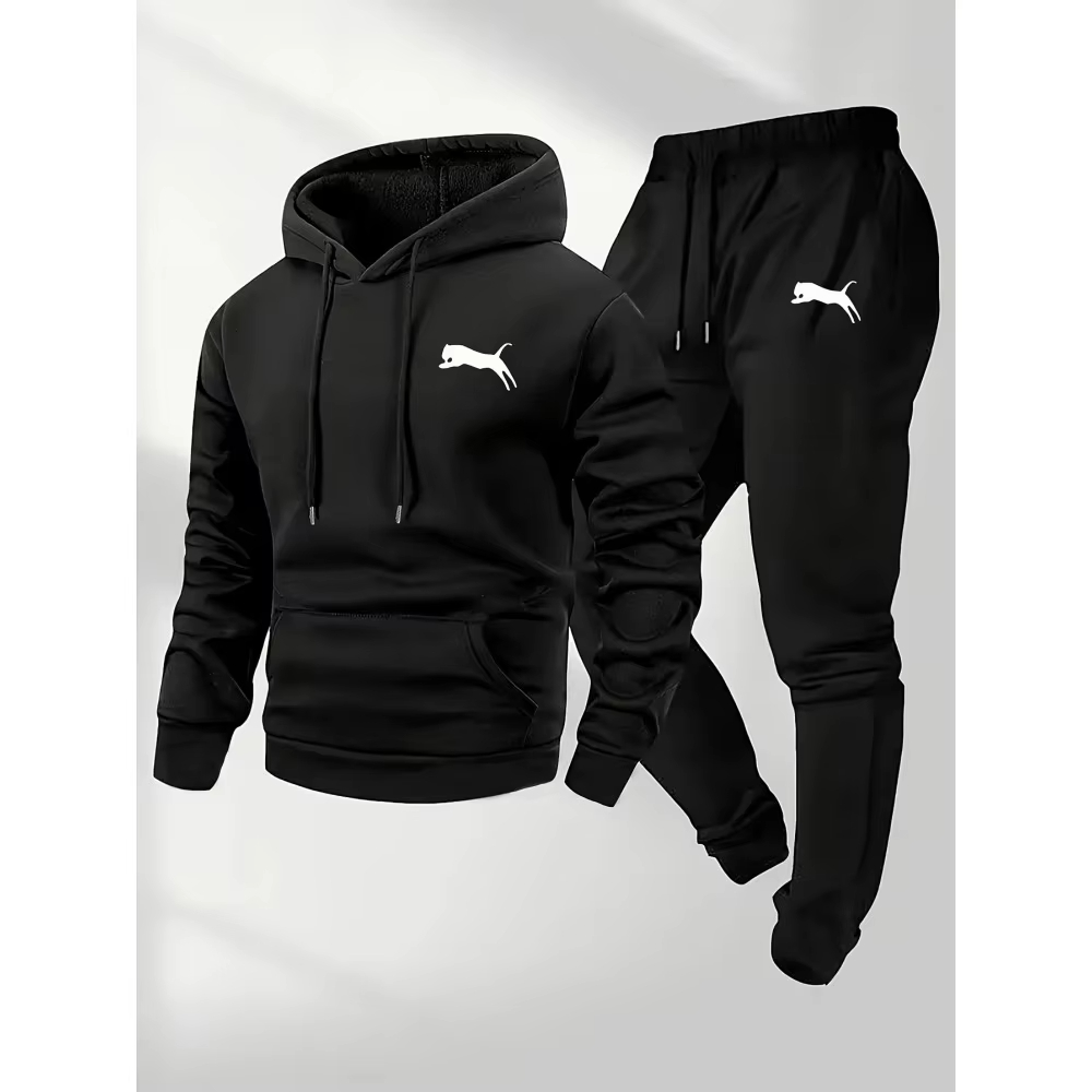 Street Fashion Winter - Горячая новинка 2026: Мужской спортивный костюм-двойка
