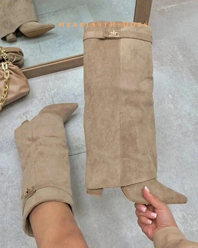 Женские сапоги до колена на ма – обзор и цена Street Fashion Winter