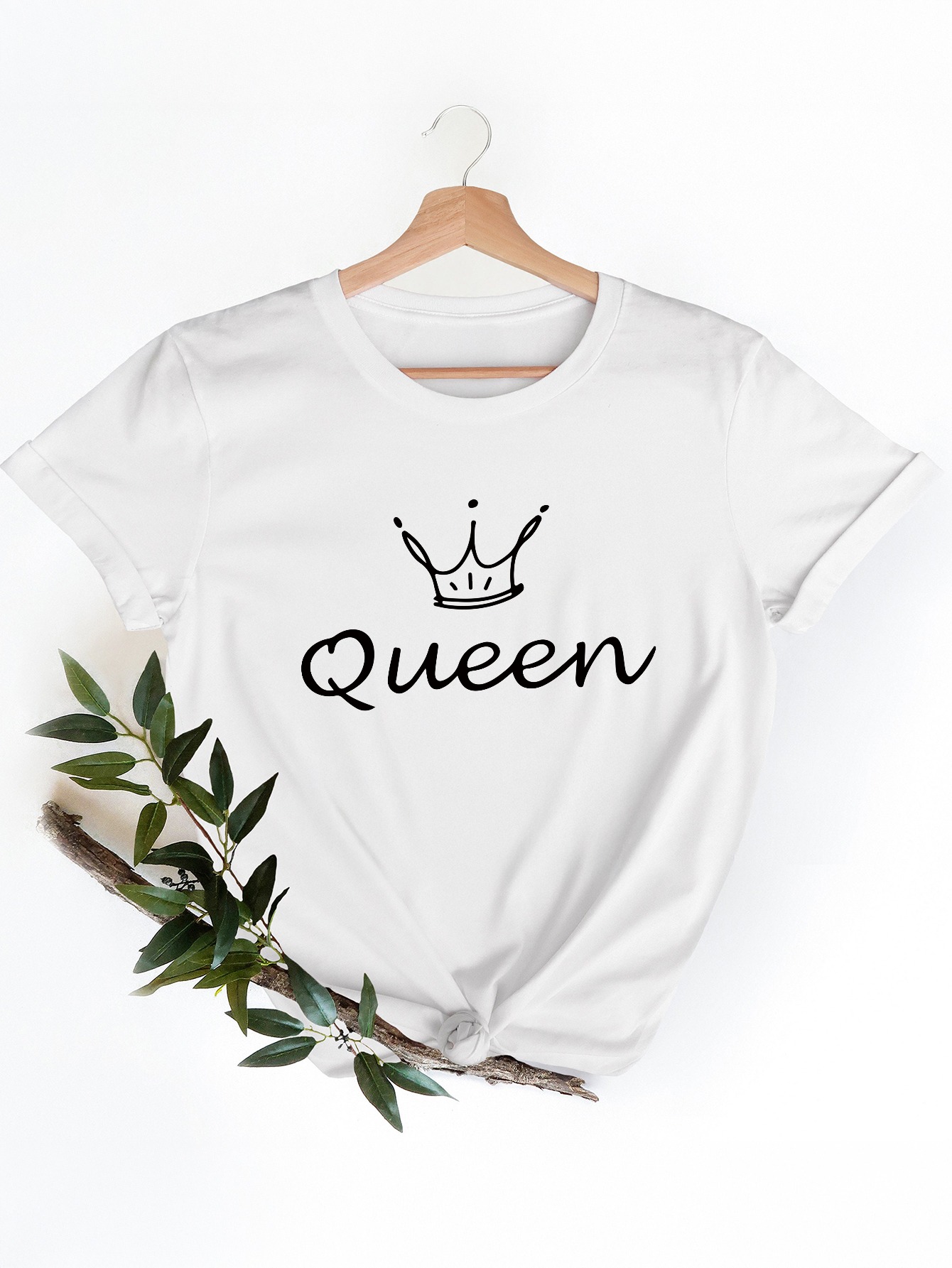 Женская белая футболка с принт – обзор и цена Queen Street Fashion