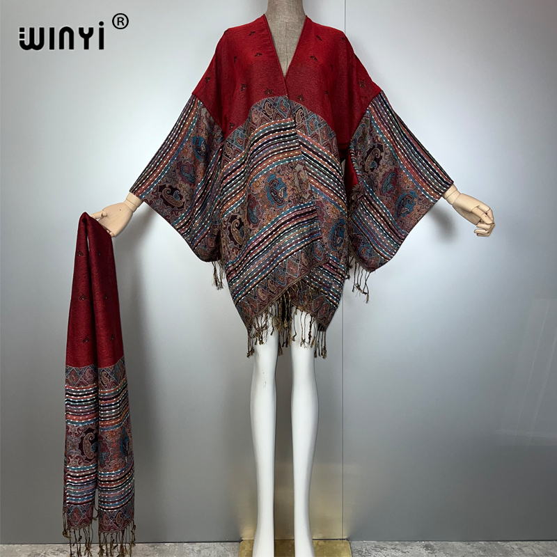 WINYI кимоно макси пальто Афри – обзор и цена Street Fashion Kimono