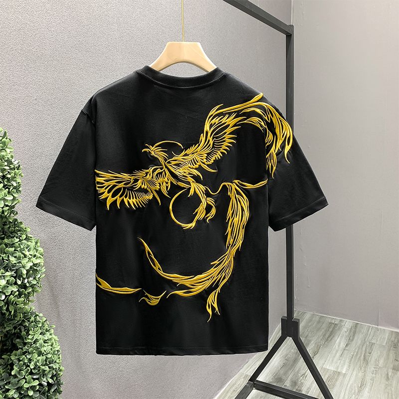 Мужская футболка с вышивкой в  – обзор и цена Street Fashion In Chinese