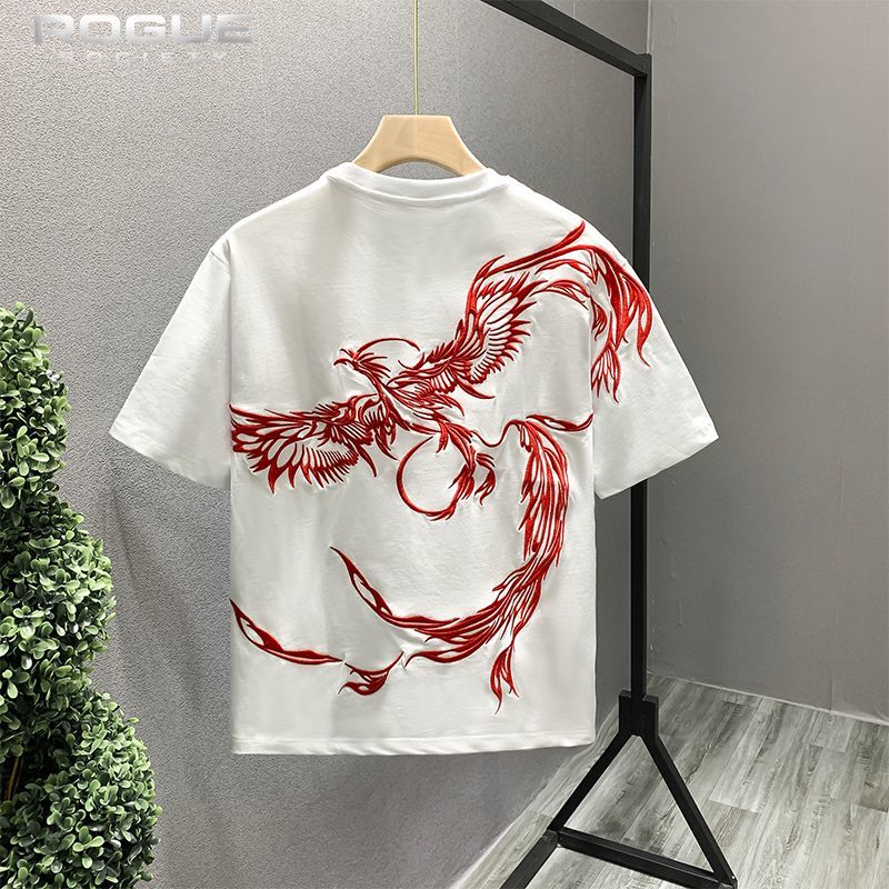 Мужская футболка с вышивкой в  – обзор и цена Street Fashion In Chinese