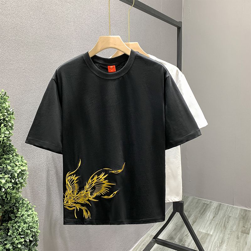 Мужская футболка с вышивкой в  – обзор и цена Street Fashion In Chinese