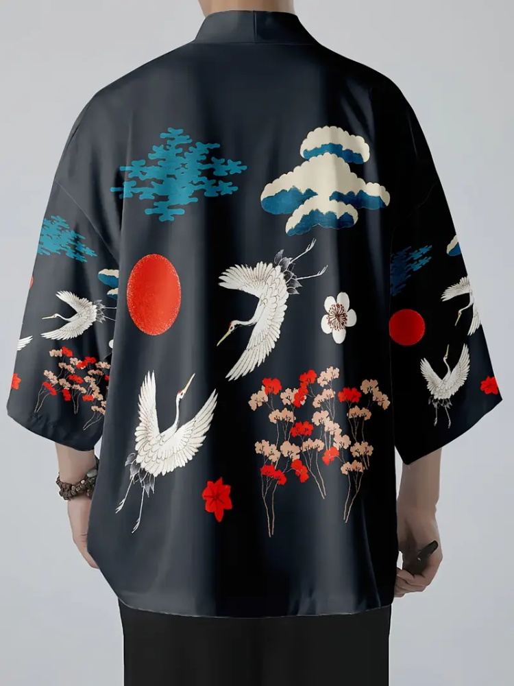 Мужское модное японское летнее – обзор и цена Street Fashion Kimono
